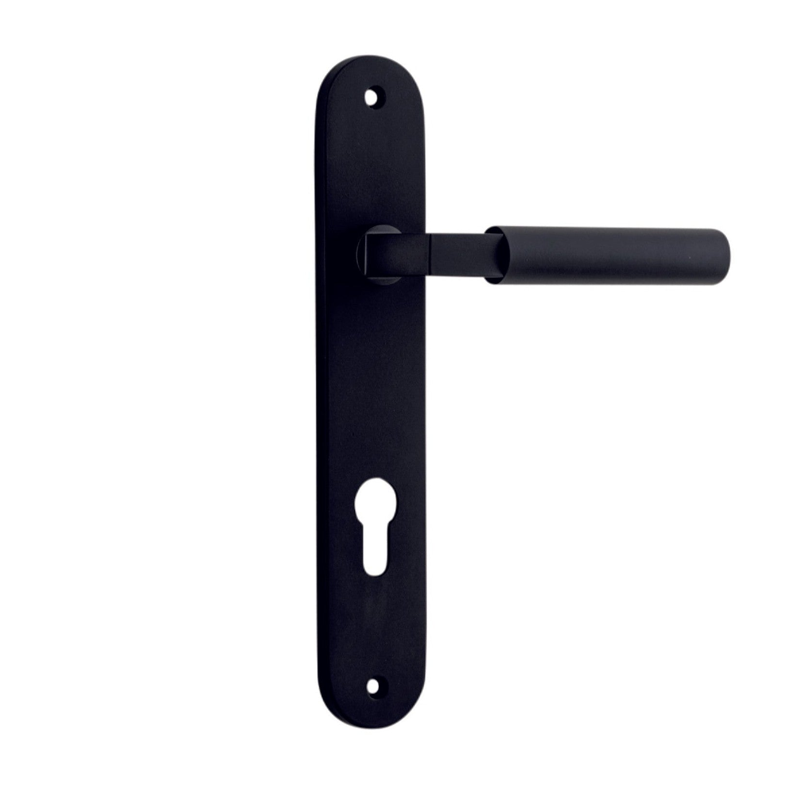 Iver Door Handle Berlin Oval Euro Matt Black