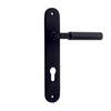 Iver Door Handle Berlin Oval Euro Matt Black