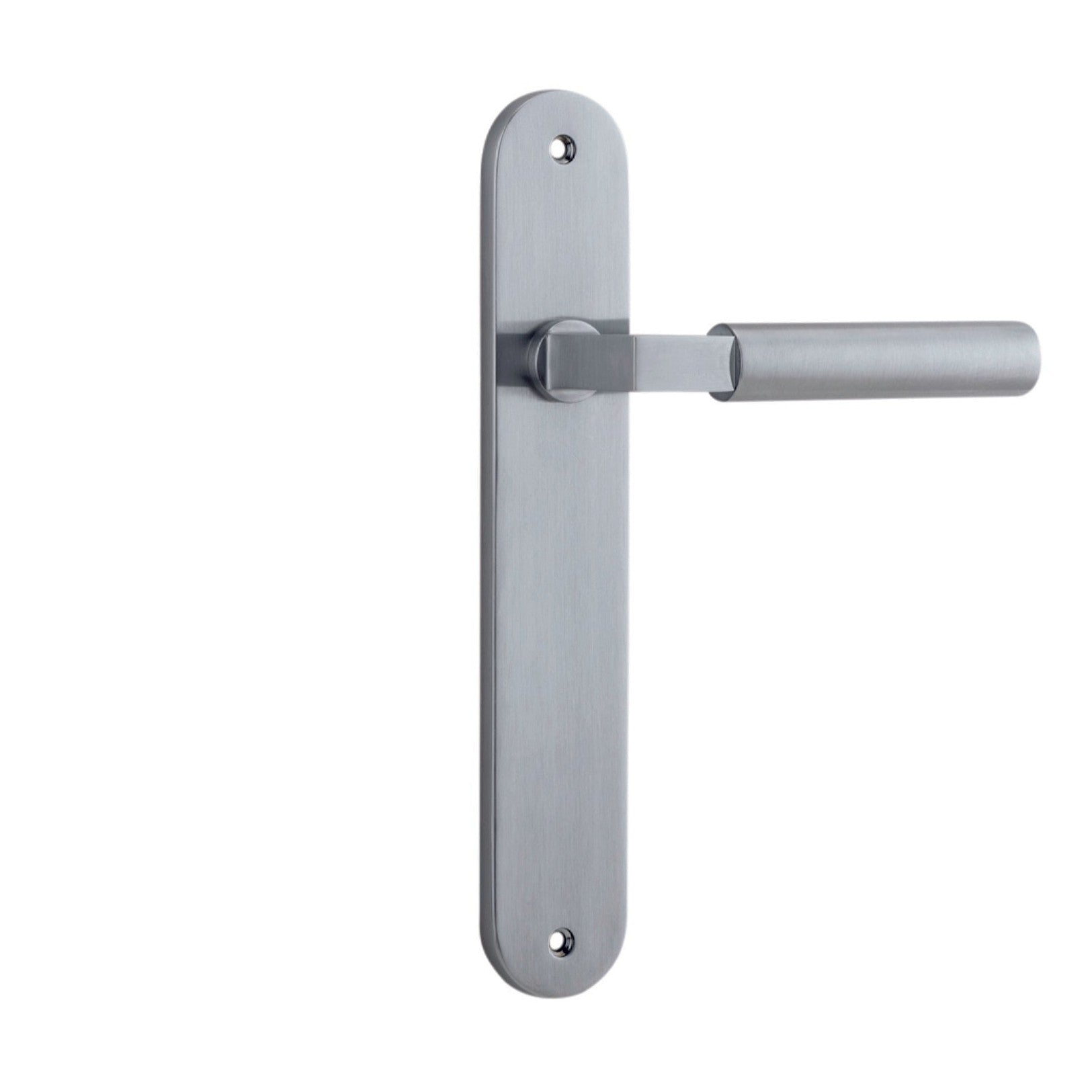 Iver Door Handle Berlin Oval Latch Brushed Chrome