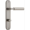 Iver Door Handle Berlin Oval Privacy Satin Nickel