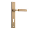 Iver Door Handle Berlin Rectangular Euro Brushed Brass