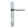 Iver Door Handle Berlin Rectangular Euro Polished Chrome