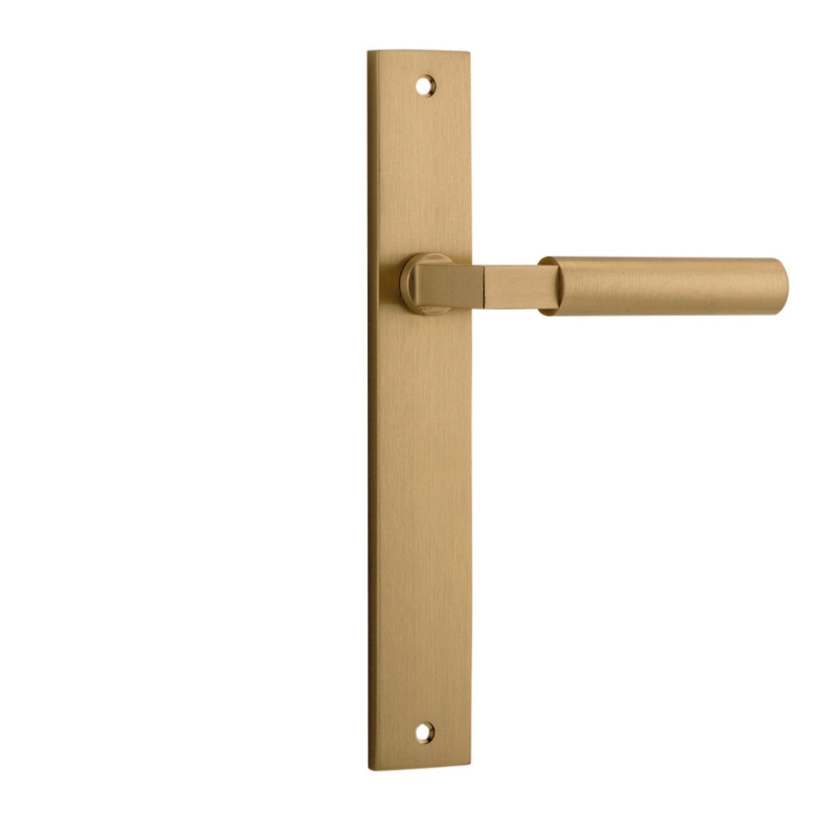 Iver Door Handle Berlin Rectangular Latch Brushed Brass