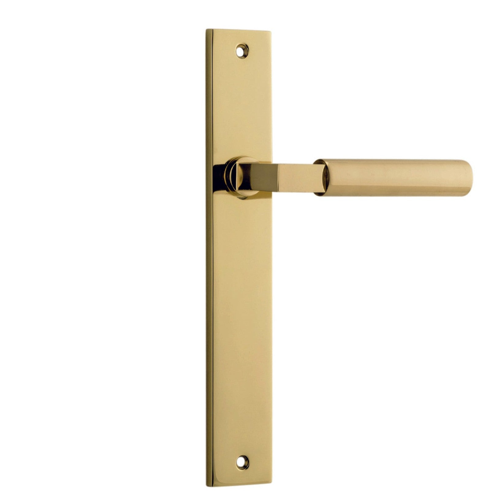 Iver Door Handle Berlin Rectangular Latch Polished Brass