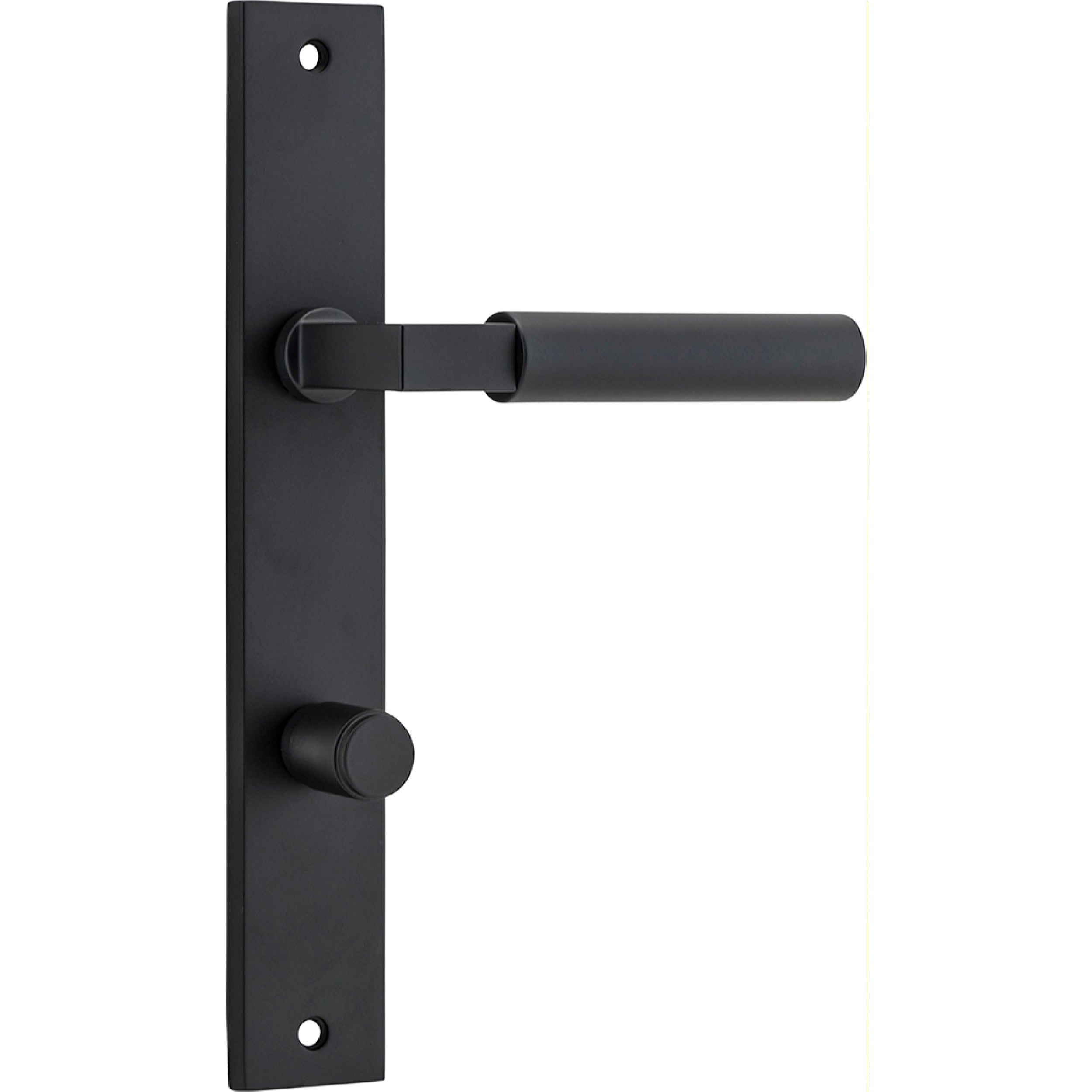 Iver Door Handle Berlin Rectangular Privacy Matt Black