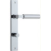 Iver Door Handle Berlin Rectangular Privacy Polished Chrome