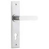 Iver Door Handle Bronte Chamfered Euro Brushed Chrome