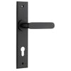 Iver Door Handle Bronte Chamfered Euro Matt Black