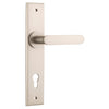 Iver Door Handle Bronte Chamfered Euro Satin Nickel