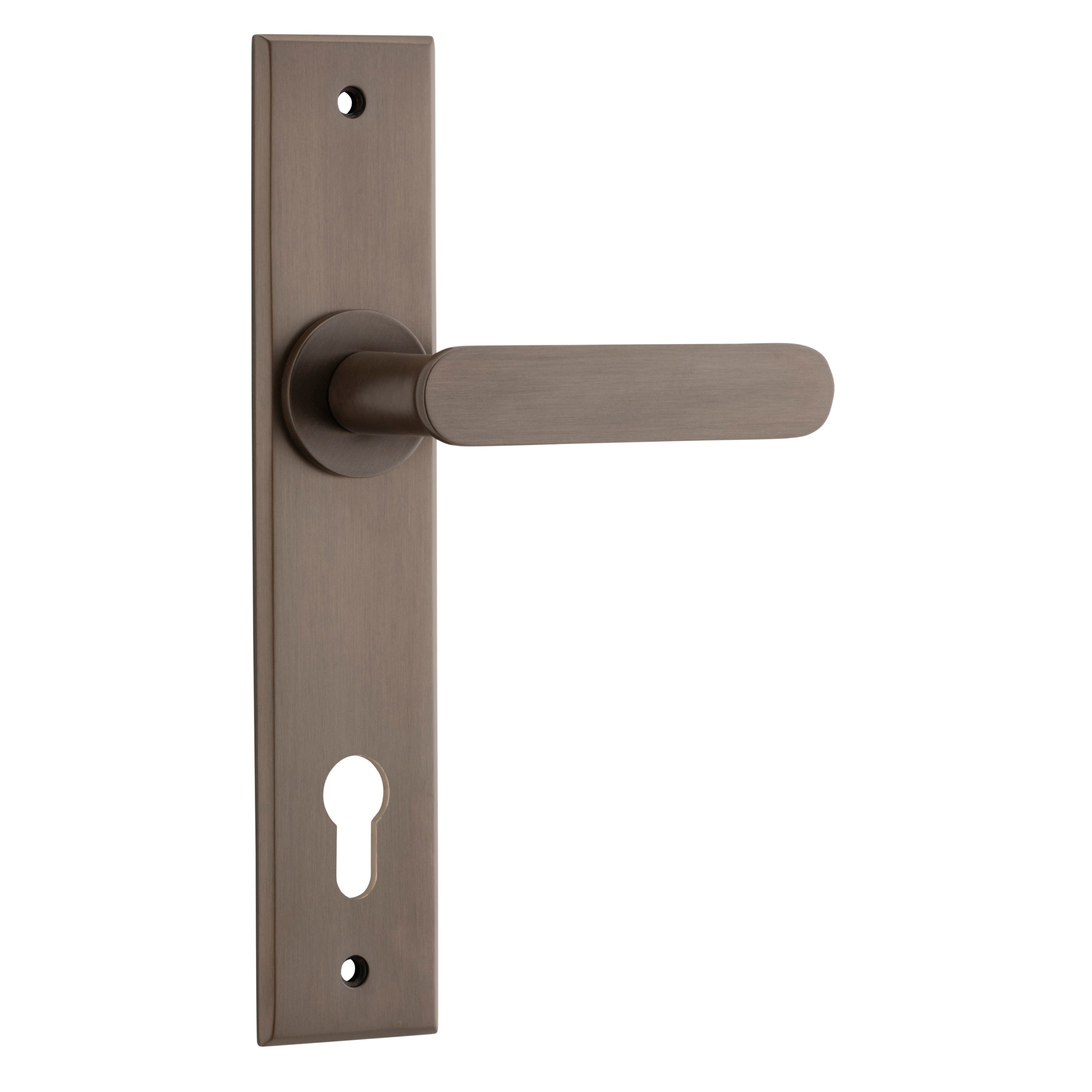 Iver Door Handle Bronte Chamfered Euro Signature Brass