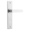 Iver Door Handle Bronte Chamfered Latch Brushed Chrome