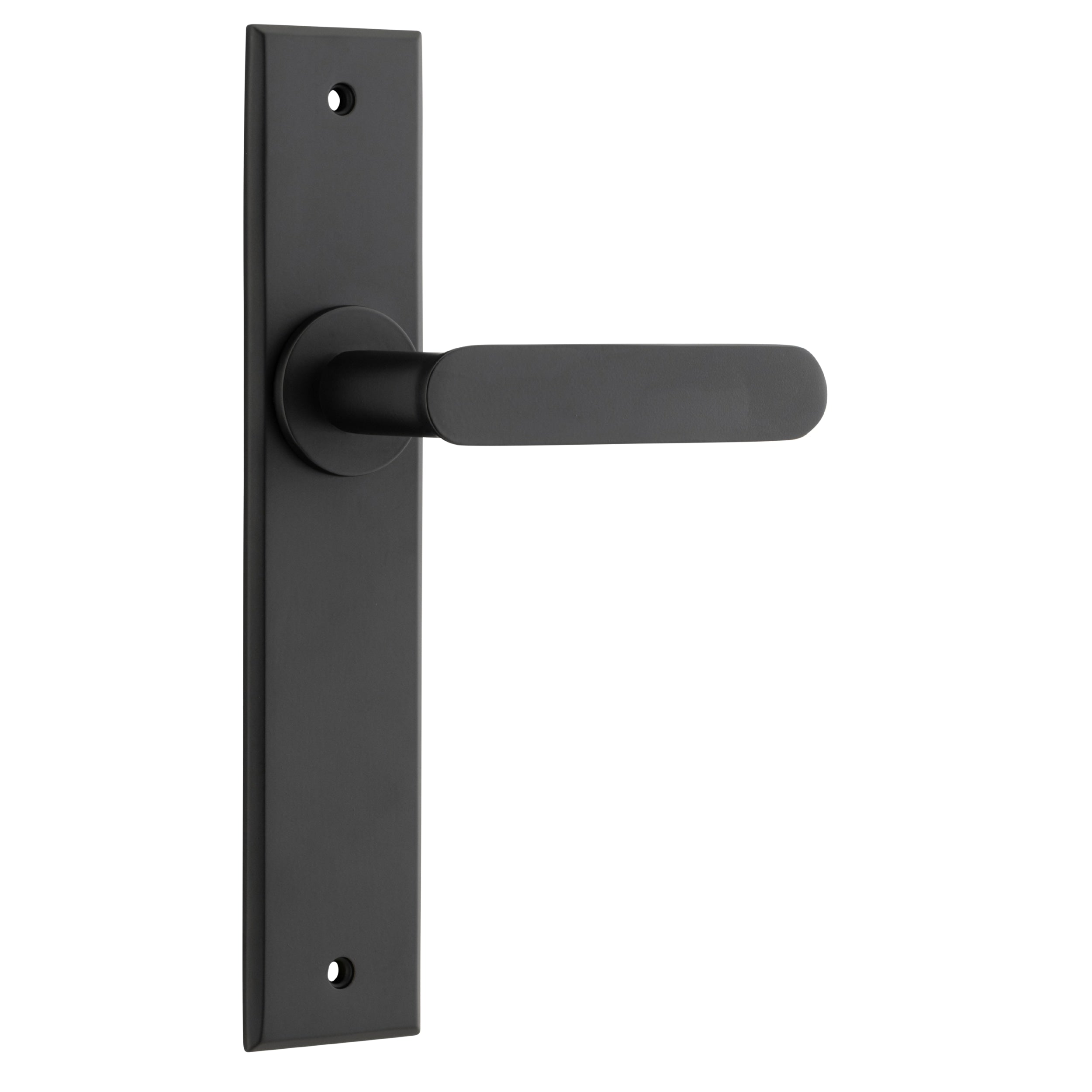 Iver Door Handle Bronte Chamfered Latch Matt Black