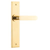 Iver Door Handle Bronte Chamfered Latch Polished Brass