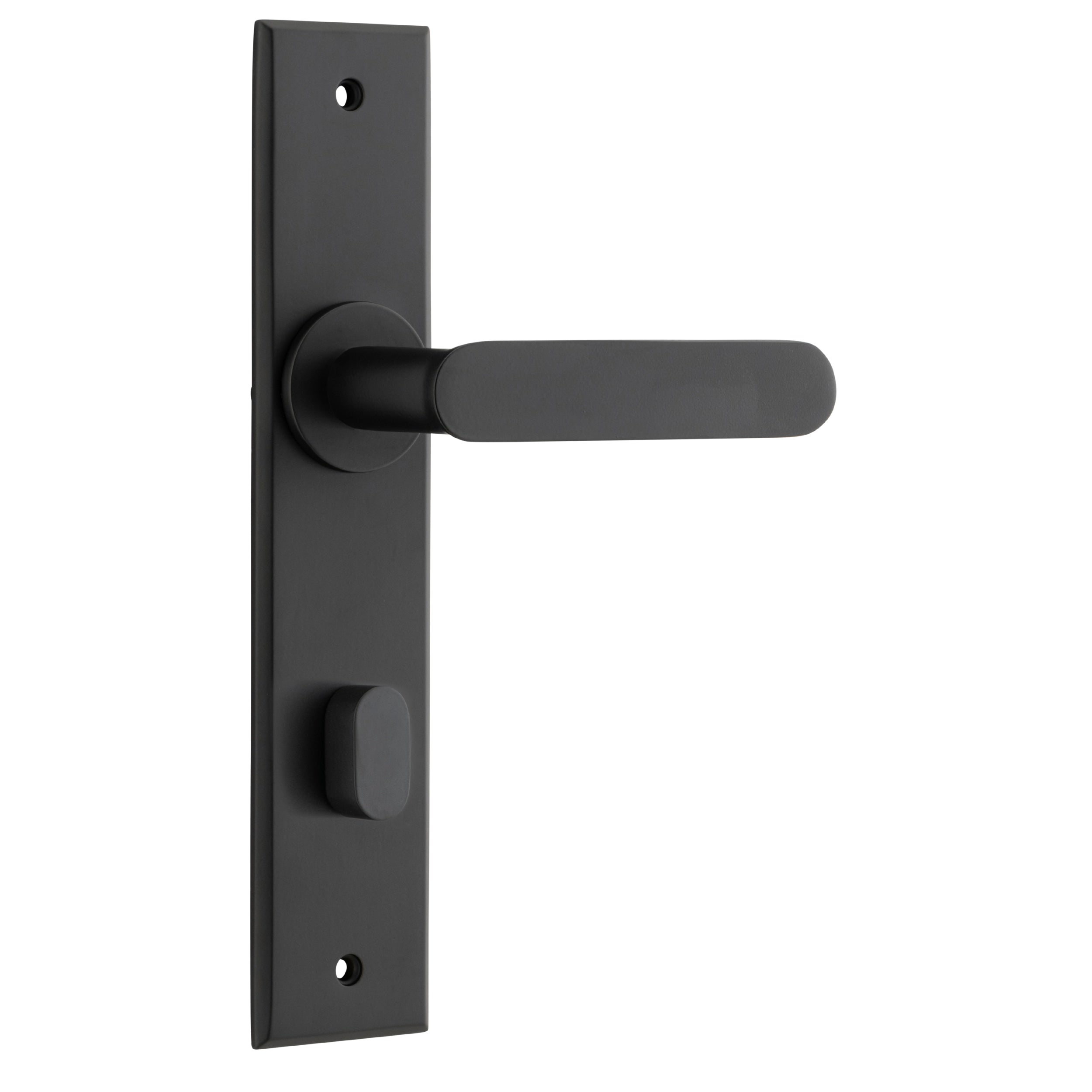 Iver Door Handle Bronte Chamfered Privacy Matt Black