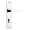 Iver Door Handle Bronte Chamfered Privacy Polished Chrome