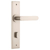 Iver Door Handle Bronte Chamfered Privacy Satin Nickel