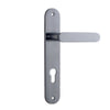 Iver Door Handle Bronte Oval Euro Brushed Chrome