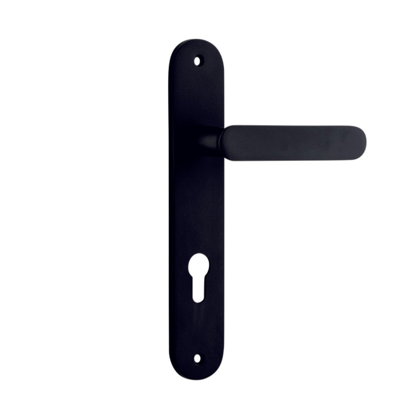 Iver Door Handle Bronte Oval Euro Matt Black