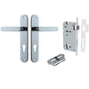 Iver Door Handle Bronte Oval Euro Pair Key/Key Polished Chrome Entrance Kit