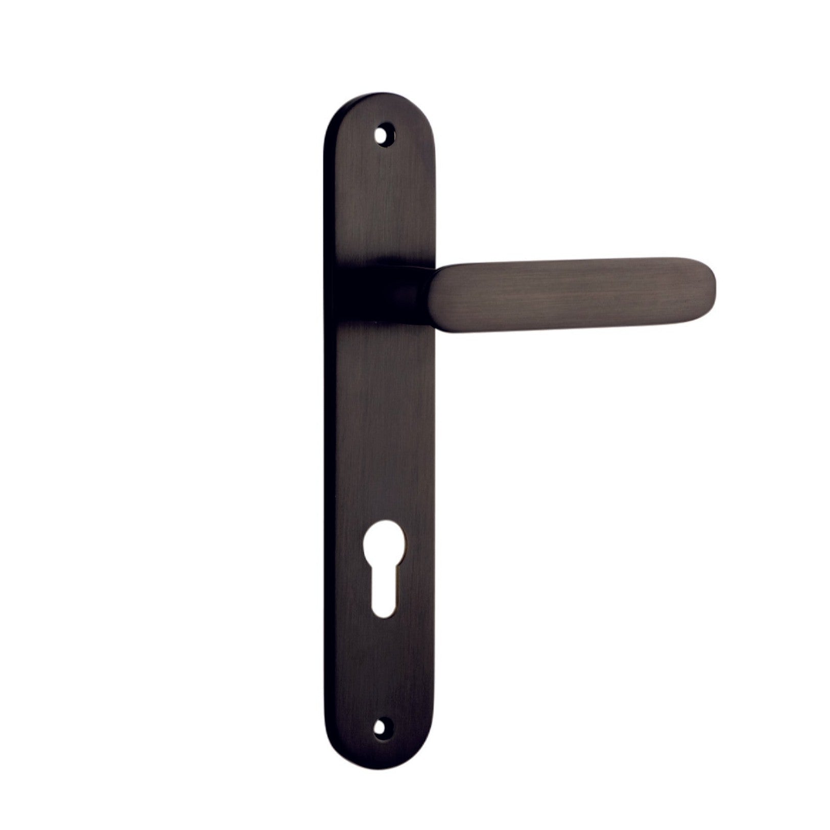 Iver Door Handle Bronte Oval Euro Signature Brass