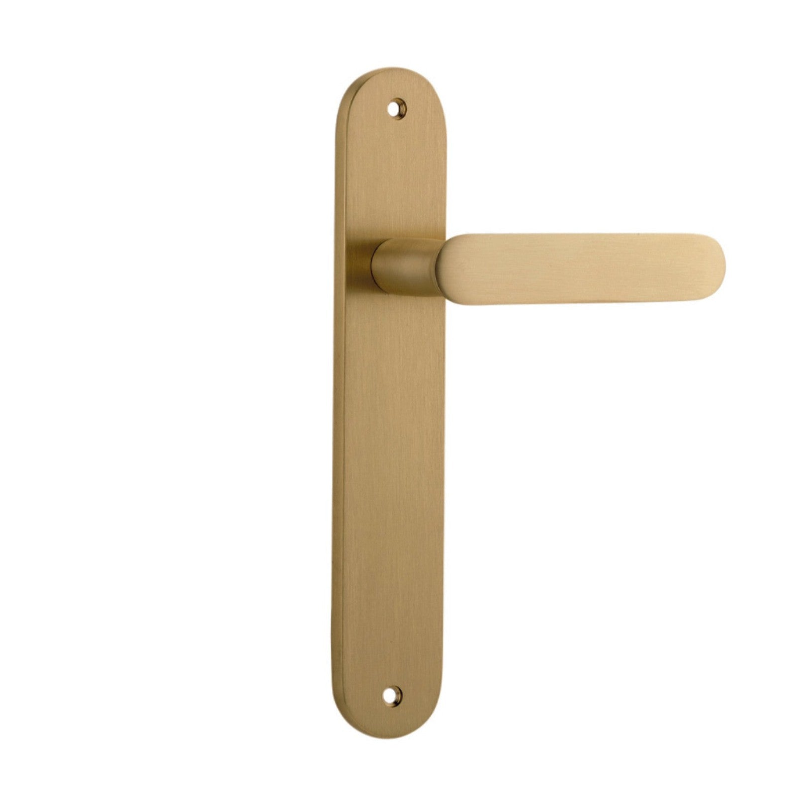 Iver Door Handle Bronte Oval Latch Brushed Brass