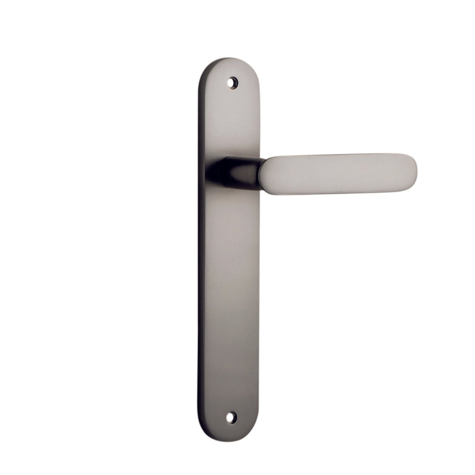 Iver Door Handle Bronte Oval Latch Satin Nickel