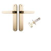 Iver Door Handle Bronte Oval Polished Brass Passage Kit