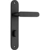 Iver Door Handle Bronte Oval Privacy Matt Black