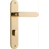 Iver Door Handle Bronte Oval Privacy Polished Brass