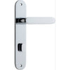 Iver Door Handle Bronte Oval Privacy Polished Chrome