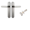 Iver Door Handle Bronte Oval Satin Nickel Passage Kit