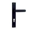 Iver Door Handle Bronte Rectangular Euro Matt Black