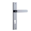 Iver Door Handle Bronte Rectangular Euro Polished Chrome