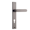 Iver Door Handle Bronte Rectangular Euro Satin Nickel