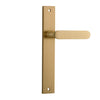 Iver Door Handle Bronte Rectangular Latch Brushed Brass