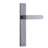 Iver Door Handle Bronte Rectangular Latch Brushed Chrome