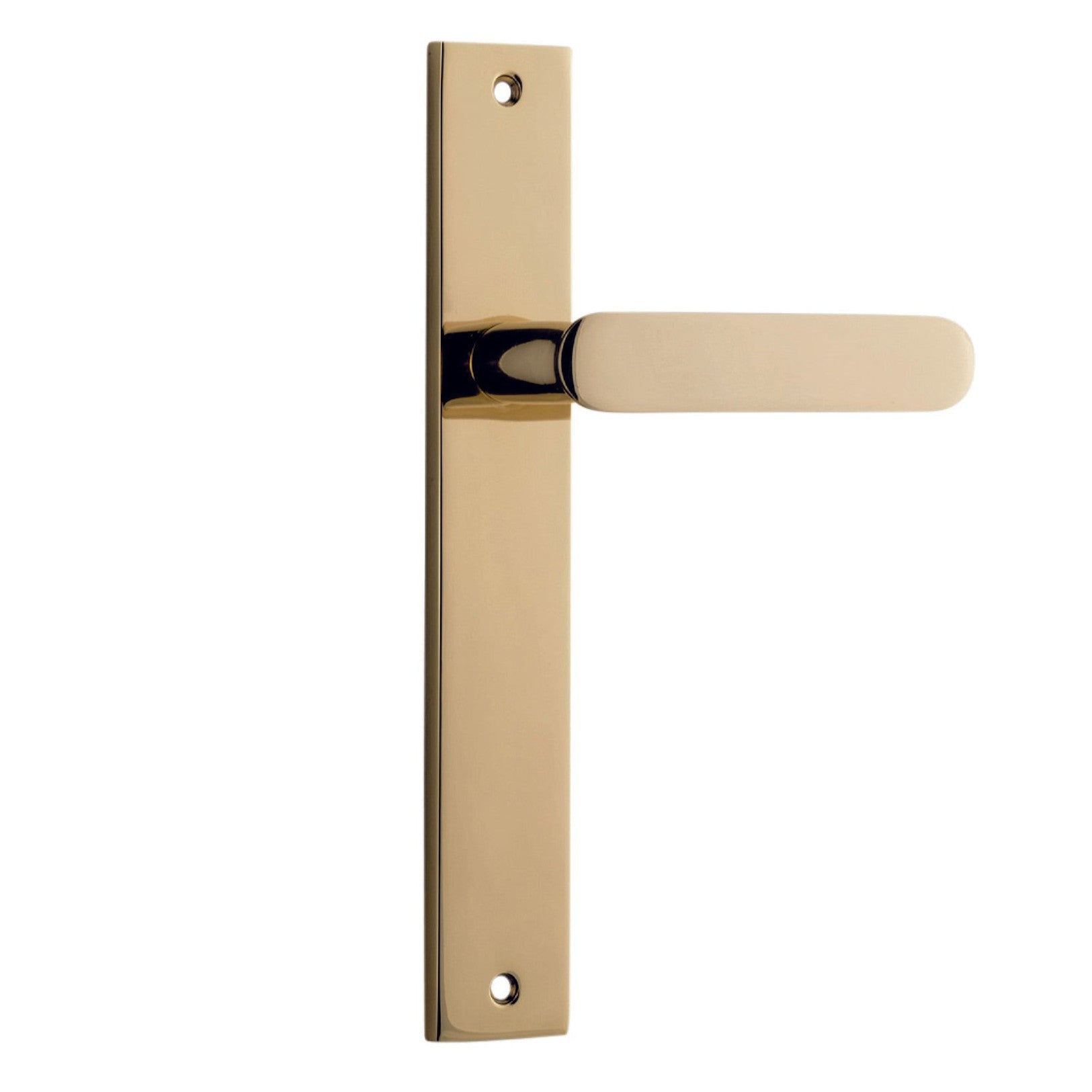 Iver Door Handle Bronte Rectangular Latch Polished Brass