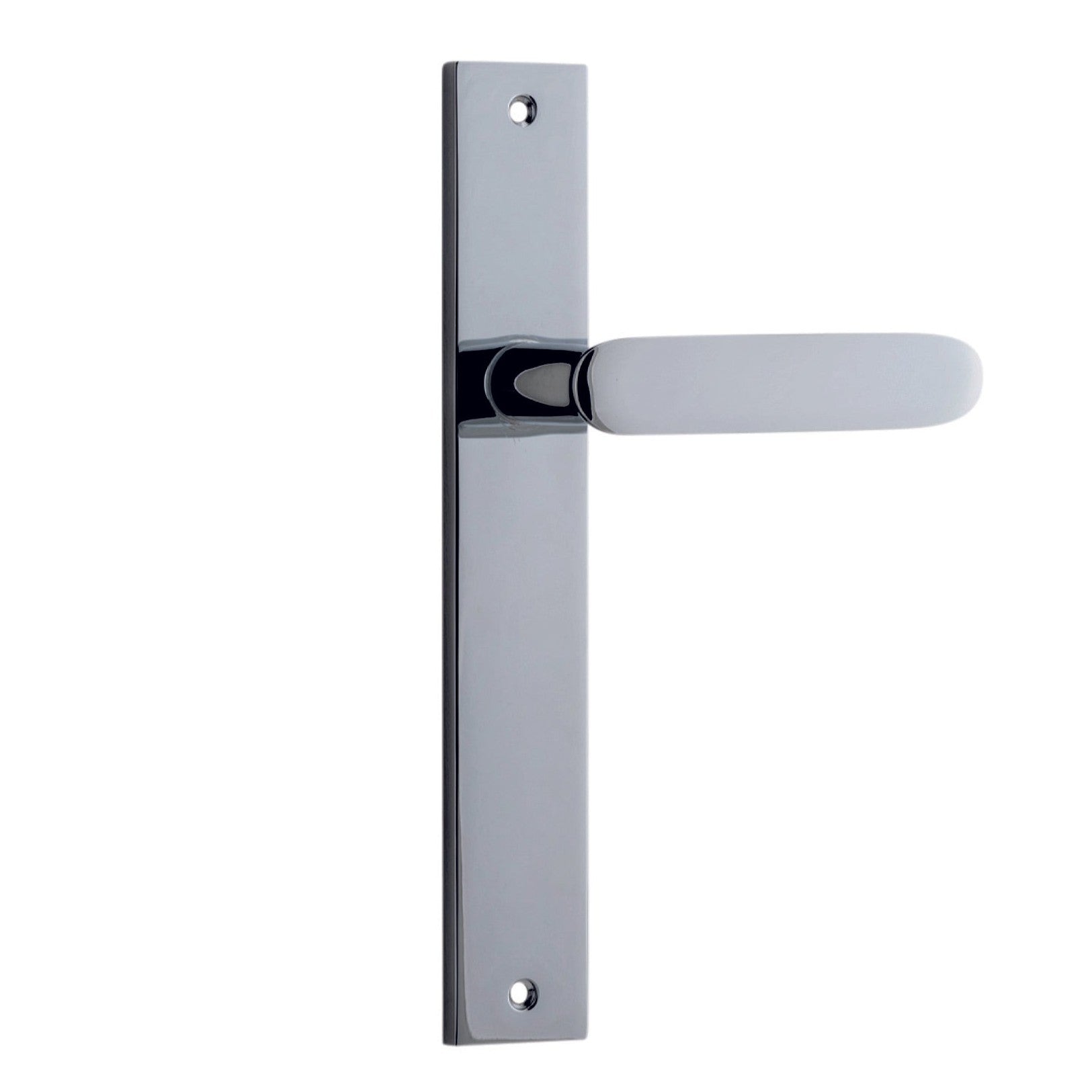 Iver Door Handle Bronte Rectangular Latch Polished Chrome