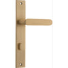 Iver Door Handle Bronte Rectangular Privacy Brushed Brass