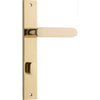 Iver Door Handle Bronte Rectangular Privacy Polished Brass