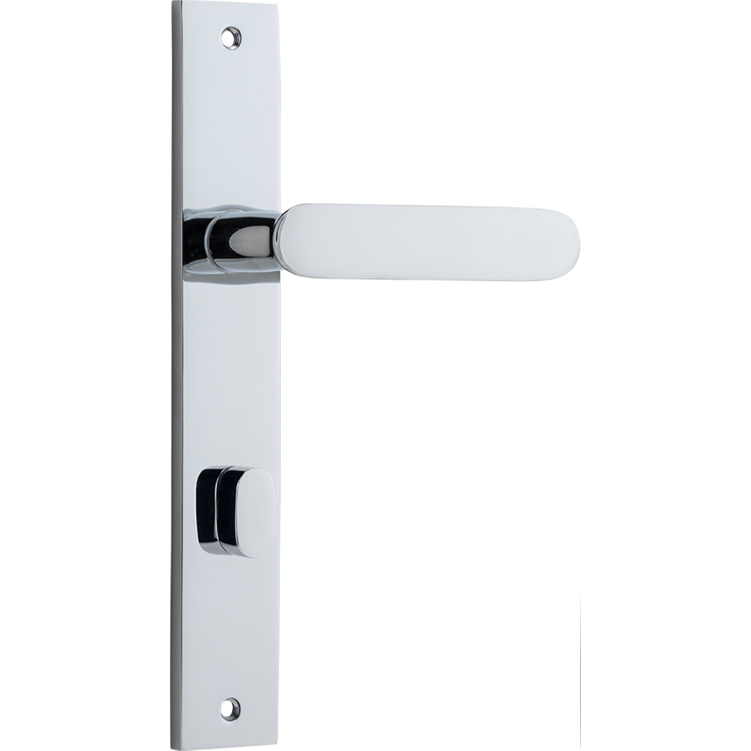 Iver Door Handle Bronte Rectangular Privacy Polished Chrome