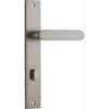 Iver Door Handle Bronte Rectangular Privacy Satin Nickel