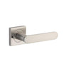 Iver Door Handle Bronte Rose Square Satin Nickel Inbuilt Privacy Kit