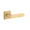 Iver Door Handle Bronte Square Rose Pair Brushed Brass