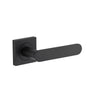 Iver Door Handle Bronte Square Rose Pair Matt Black