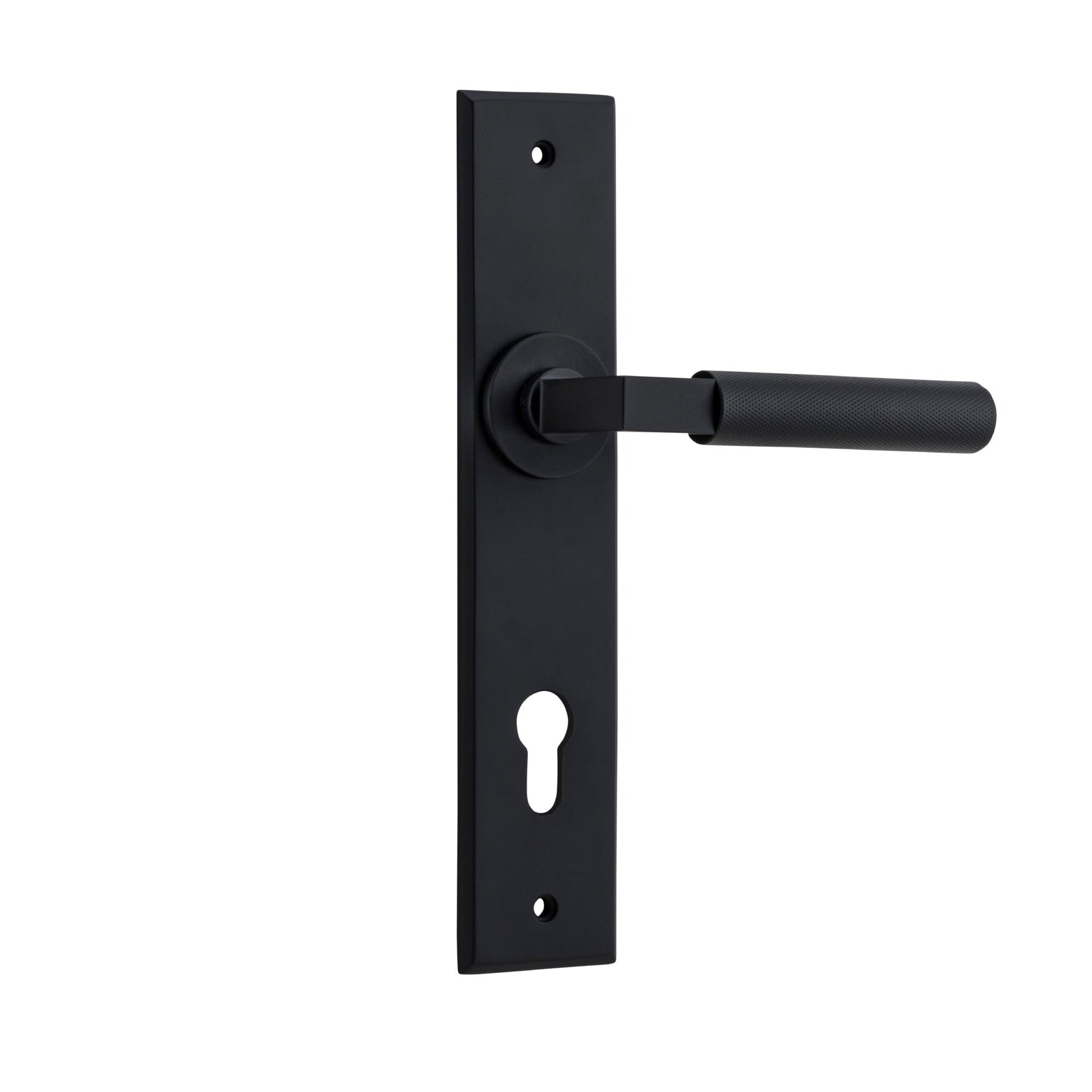 Iver Door Handle Brunswick Chamfered Euro Matt Black