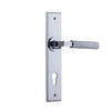 Iver Door Handle Brunswick Chamfered Euro Polished Chrome