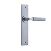 Iver Door Handle Brunswick Chamfered Latch Brushed Chrome