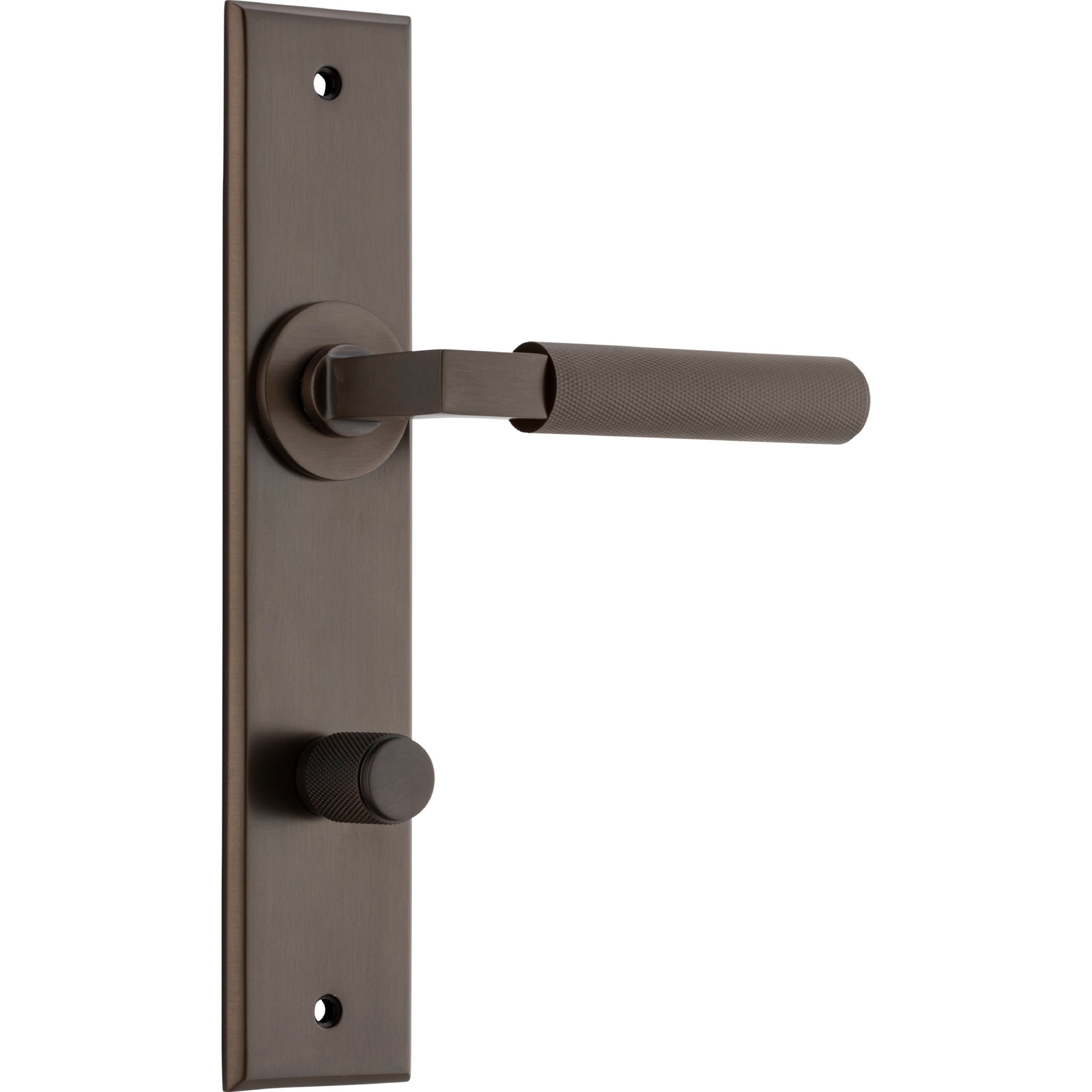 Iver Door Handle Brunswick Chamfered Privacy Signature Brass