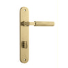 Iver Door Handle Brunswick Knurled Oval Privacy Brushed Gold PVD